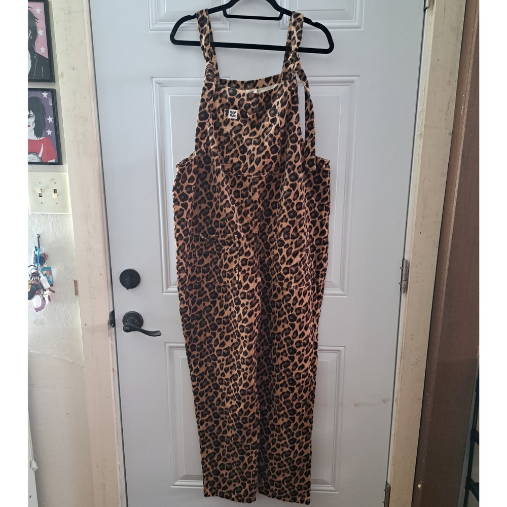 Leopard Print Overalls
